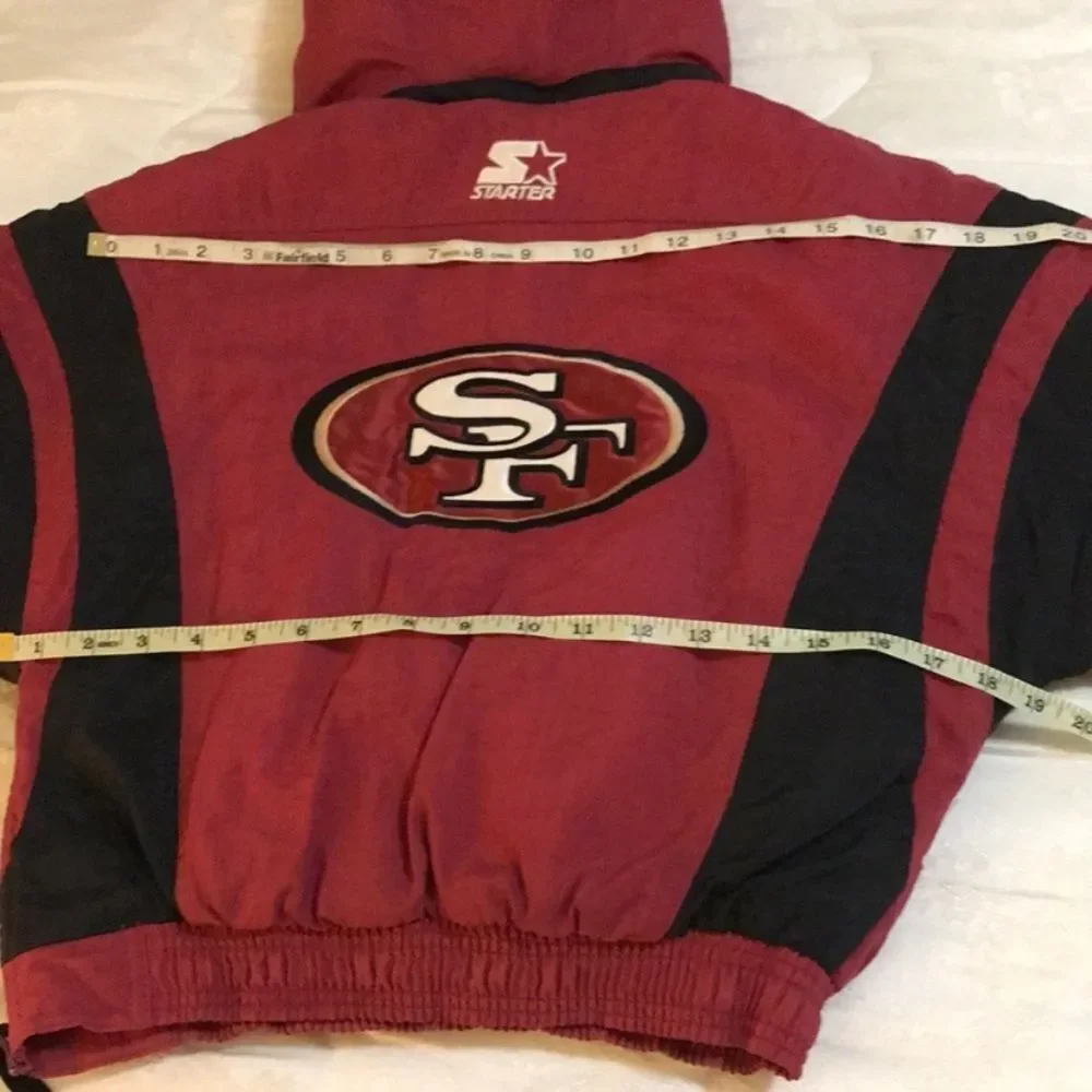 VTG, 90s San Francisco 49 ers NFl Starter Junior Parka Pullover Jacket Size S